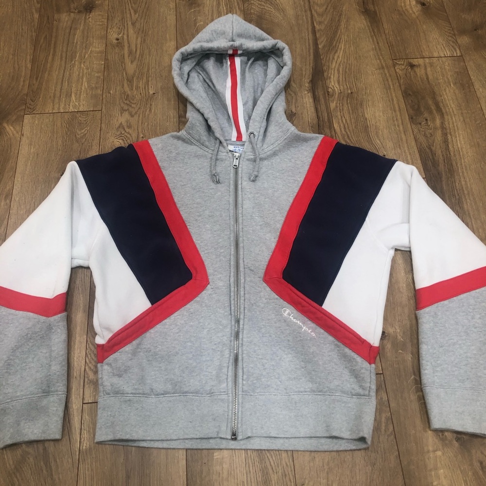 Cropped Champion zip up hoodie